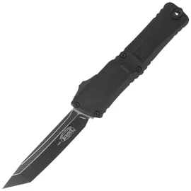 Microtech Combat Troodon Gen III T/E OTF Knife Black Aluminum, Tactical M390MK by Tony Marfione (1144-1T)