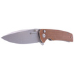 Sencut Knife Sachse Brown Micarta, Satin 9Cr18MoV (S21007-3)