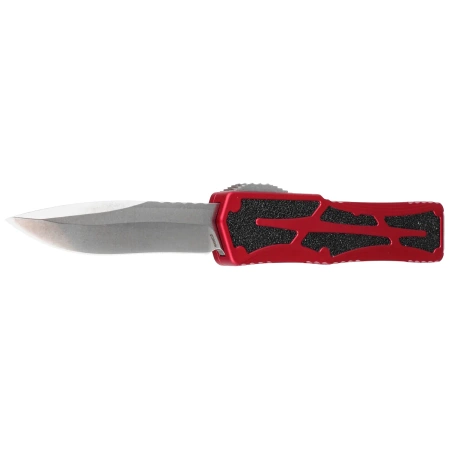 Nóż automatyczny OTF Heretic Colossus RE Red Aluminium, Stonewashed MagnaCut by Tony Marfione Jr.