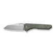 Civivi Knife Nugz Green Canvas Micarta, Satin 14C28N by Matthew Wehrwein (C23060-2)