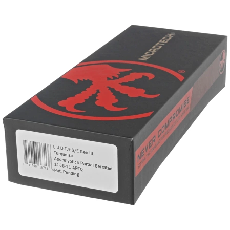 Nóż automatyczny Microtech LUDT Gen III S/E Turquoise Aluminium, Apocalyptic P/S M390MK by Tony Marfione (1135-11APTQ)