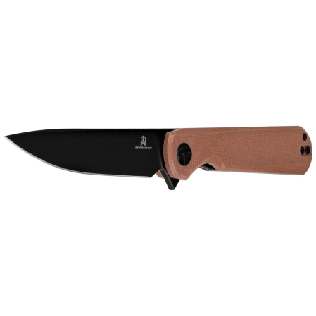 Nóż składany Bestechman Flick Brown G10, Black PVD D2 by Ostap Hel (BMK13G)