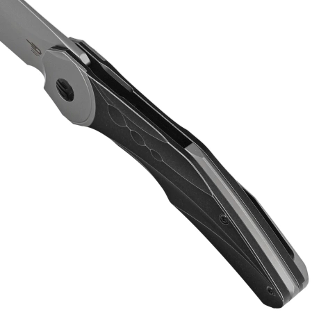 Nóż składany Bestech Excentric Black Stonewashed Titanium, Bead Blasted M390 by Kombou and TNT Knives (BT2412A)