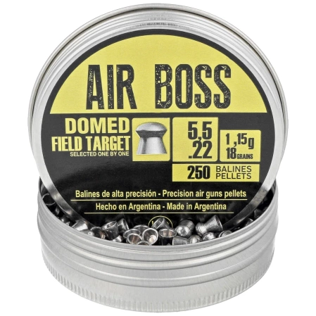 Apolo Air Boss Domed Field Target AirGun Pellets .22/5.5 mm, 250 pcs 1.15g/18.0gr (30203)