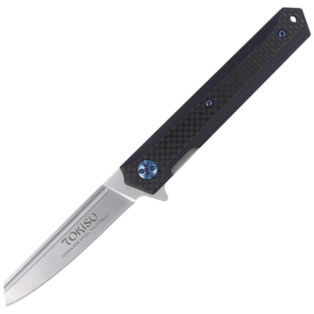 Nóż składany Tokisu Black G10/Carbon Fiber, Satin 7Cr17MoV (18450)
