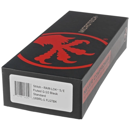 Nóż składany Microtech Stitch Ram-Lok S/E Fluted Black G10, Black M390MK by Borka Blades and Tony Marfione (169RL-1FLGTBK)