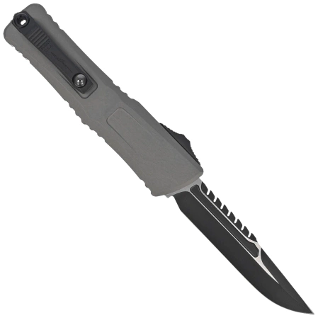 Microtech Combat Troodon Gen III Interceptor Signature OTF Knife Natural Clear Aluminum, Black M390MK by Tony Marfione (1217-1NCS)