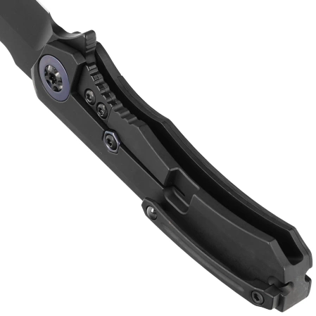 Nóż składany Heretic Wraith-M DP Flipper Battleworn DLC Titanium/Carbon Fiber, Battleworn DLC MagnaCut by Tony Marfione Jr.