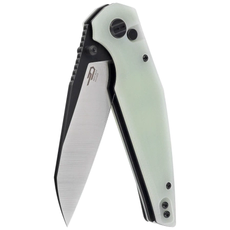 Nóż składany Bestech Snakebird Transparent G10, Satin / Black PVD 14C28N (BG58D)