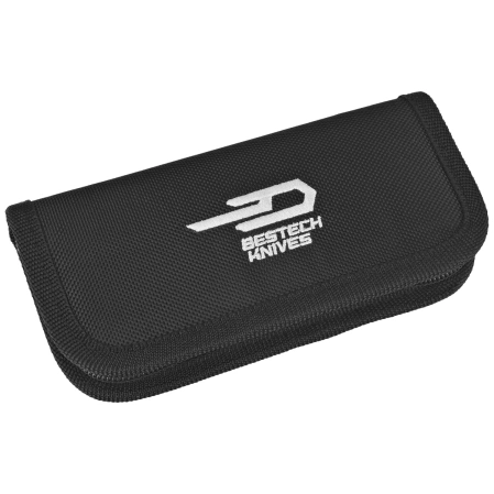 Nóż składany Bestech Strelit Gray Titanium/Black-Blue Marble Carbon Fiber, Satin/Stonewashed M390 by Ostap Hel (BT2103D)