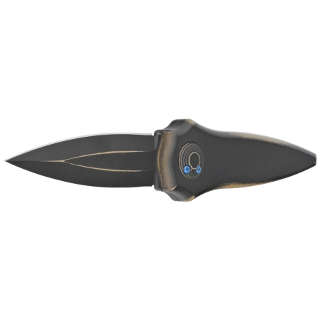 Paragon Warlock-X Smooth Black Aluminum, Black Cerakote CPM S35VN (WLOCX-DUNE-THEME)