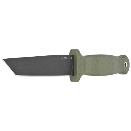 Nóż Demko Armiger 4 Tanto OD Green TPR, Black Powder Coated 80CrV2 by Andrew Demko (ARM4-80CrV2-OD-TP)
