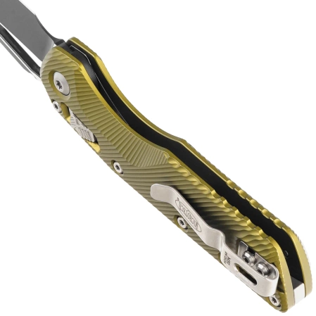 Nóż składany Microtech MSI S/E Fluted OD Green Aluminium, Black M390MK by Tony Marfione (210-1FLOD)