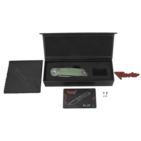 Reate PL-XT V2 Knife Jade G10, Stonewashed / Satin Nitro-V (PL-XT V2 JG10 STW/SAT)