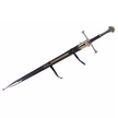 Amont Decor Habitat Fantasia Black Leather Sword, Satin (AM-S0345)