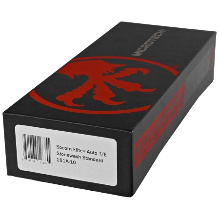 Nóż automatyczny Microtech Socom Elite Auto T/E Black Aluminium, Stonewashed M390 by Tony Marfione (161A-10)