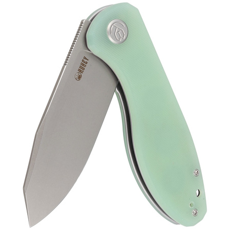 Kubey Knife Master Chief Jade G10, Bead Blast AUS-10 by Keanu Alfaro (KU358C)