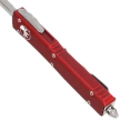 Microtech Ultratech D/E Merlot Red Aluminum OTF Knife, Stonewashed M390 by Tony Marfione (122-10MR)