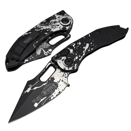 Nóż automatyczny Microtech Stitch-A S/E Battle Ready Aluminium, Battle Ready M390MK by Borka Blades and Tony Marfione (169-1BYRND)