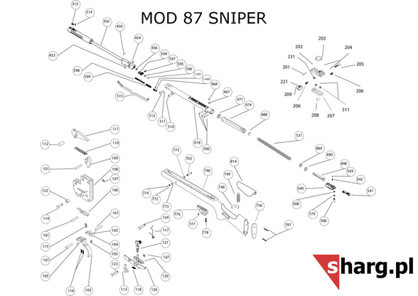 Element of the fuse airgun Hatsan MOD 33 - Torpedo 155 (113)