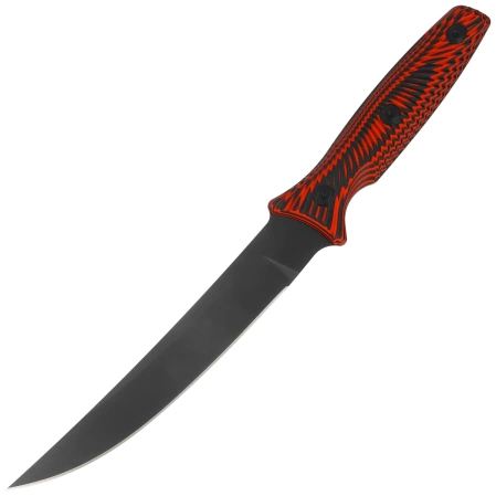 Spartan Blades Ronin Torii Knife Black/Red G10, Black D2 by Tu Lam (SBBL4BKRD)