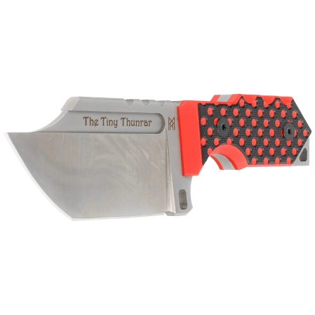 Nóż Midgards Messer The Tiny Thunrar Black/Red G10, Satin 14C28N by Ralph and Tina Zlobinsky (MM019)