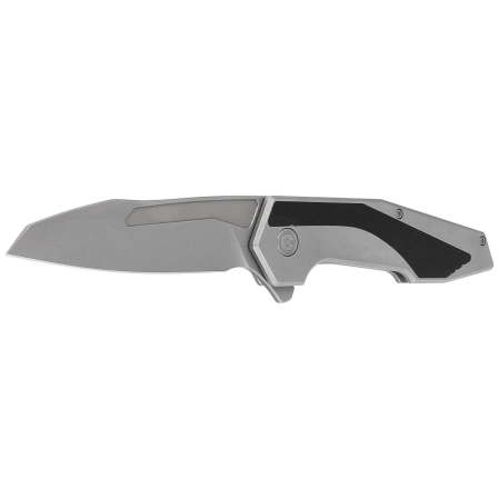 Civivi Hypersonic Gray Steel / Black G10, Gray Stonewashed 14C28N by Gustavo T. Cecchini knife (C22011-2)
