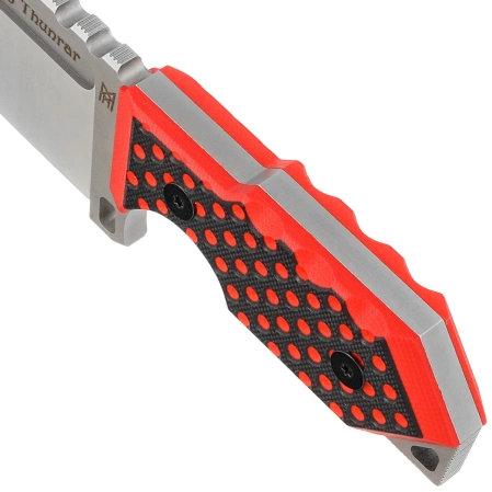 Nóż Midgards Messer The Tiny Thunrar Black/Red G10, Satin 14C28N by Ralph and Tina Zlobinsky (MM019)