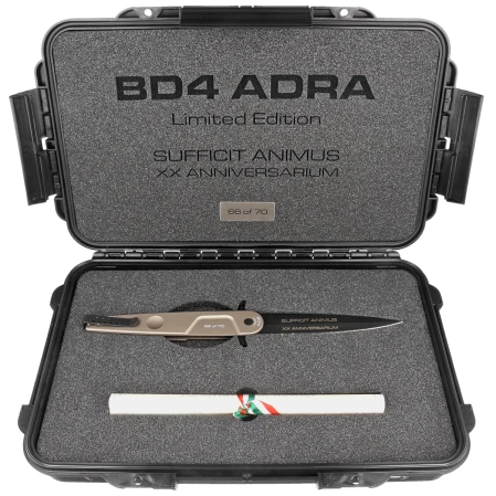 Extrema Ratio BD4 Adra Contractor LE No 66/70 Tactical Mud Aluminium, Black N690 (04.1000.0498/TM)