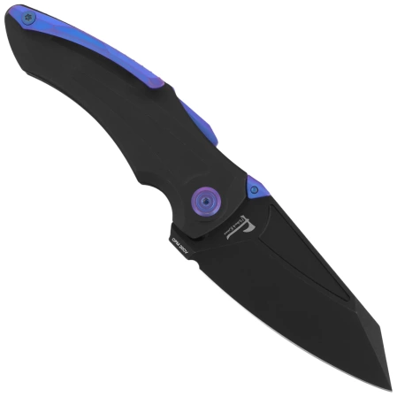 Nóż składany Kubey Sumo Black Titanium, Blackwashed CPM 20CV by Jake Hoback (KB400E)