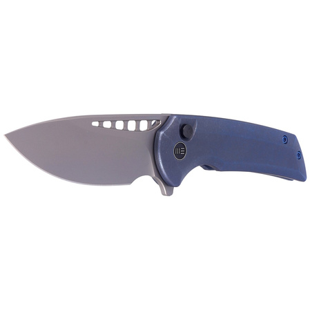 Nóż składany WE Knife Mini Malice Blue Titanium, Silver Bead Blasted CPM 20CV by Ferrum Forge (WE054BL-3)