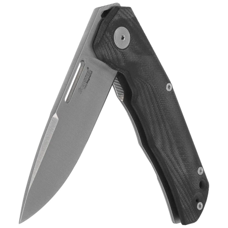 LionSteel Q4ttro Knife Black G10/Titanium, Satin MagnaCut by Molletta (Q4 GBK)