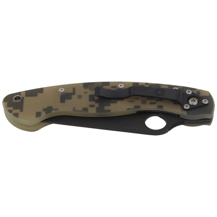 Spyderco Military G-10 Camo / Black Blade Knife (C36GPCMOBK)