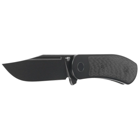 Nóż składany Bestech Vestige Black Titanium/Carbon Fiber, Black Stonewashed MagnaCut by Justin Lundquist (BT2411D)
