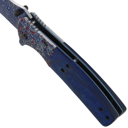 Nóż składany Martinez Albainox Blue Wood/Steel, 3D 3Cr13Mov (18911)