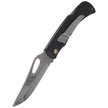 Mikov Crocodile Black ABS Folding Knife, Mirror Finish with Clip (243-NH-1/B BLACK/CLIP)