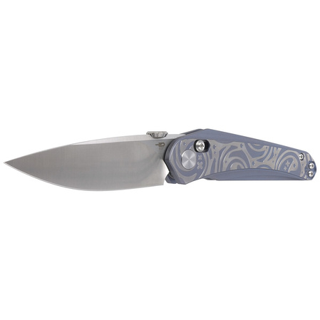 Nóż składany Bestech Mothus Blue Titanium, Satin M390 by Kombou (BT2206A)