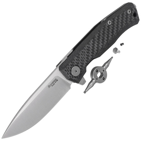 LionSteel Myto Knife Carbon Fiber, Satin M390 by Molletta (MT01 CF)