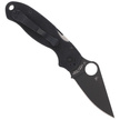 Spyderco Para 3 G-10 Black / Black Blade PlainEdge Knife (C223GPBK)
