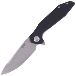 Kubey Knife Nova Black G10, Bead Blasted D2 (KU117A)