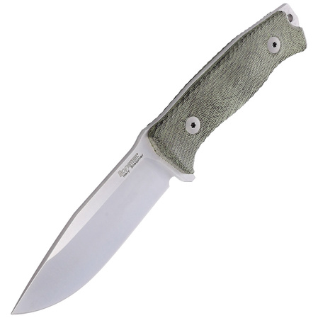 Nóż LionSteel M5 Green Canvas Micarta, Satin Blade Sleipner (M5 CVG)
