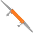 Fox Vulpis S4 Orange Aluminium, Polished N690Co Pocket Knife (FX-VP130-S4 OR)