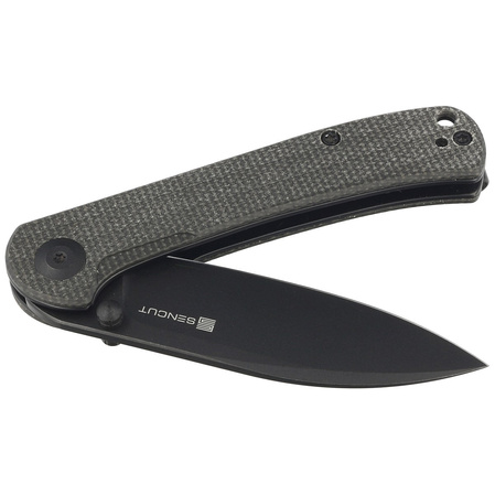 Nóż składany Sencut Scepter Dark Green Micarta, Black Stonewashed 9Cr18MoV (SA03G)