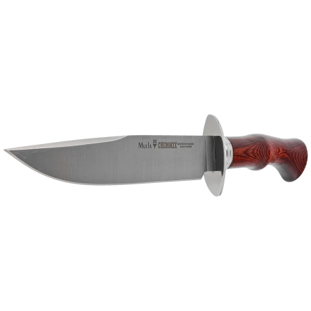 Nóż Muela Cherokee-19R Red Pakka Wood, Satin X50CrMoV15
