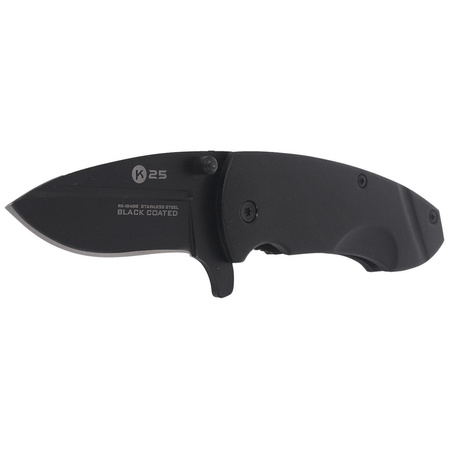 Nóż składany K25 RK-18488 Black Aluminium, Black 7Cr17Mov