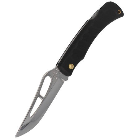Mikov Crocodile Black ABS Folding Knife, Mirror Finish (243-NH-1/A BLK)