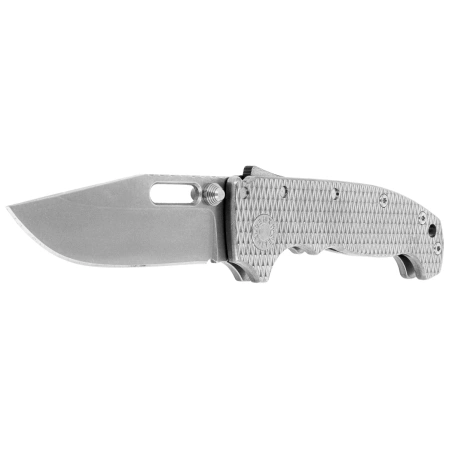 Nóż składany Demko MG AD20S Clip Point Milled Titanium, Stonewashed CPM20CV by Andrew Demko (MGAD20S-MAG-MI-TI-CP)