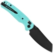 Bestechman Cicada's Wing Knife Light Blue G10, Black PVD 10Cr15MoV (BMK06J)