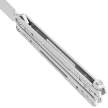 Third Decor Habitat Balisong Satin Stainless Steel, Satin 420 Butterfly Knife (K2920B)
