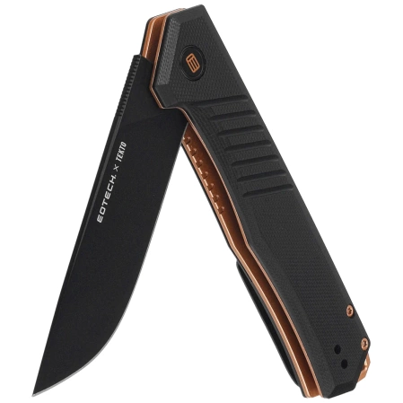 Tekto F1 Alpha Eotech Edition Knife Black G10, Bronze HW, Black D2